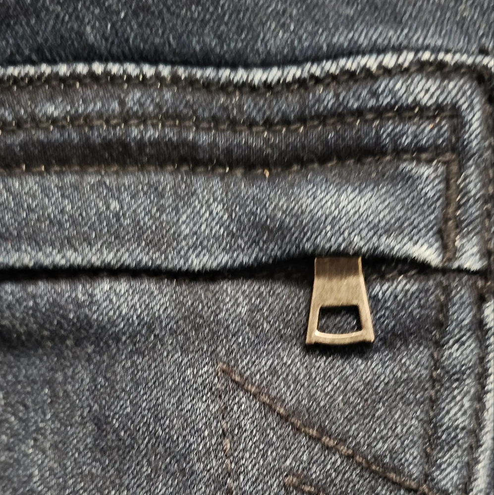 True Religion ROCCO Moto Relaxed Skinny Jeans Men's Size 29 Dark Wash Preloved